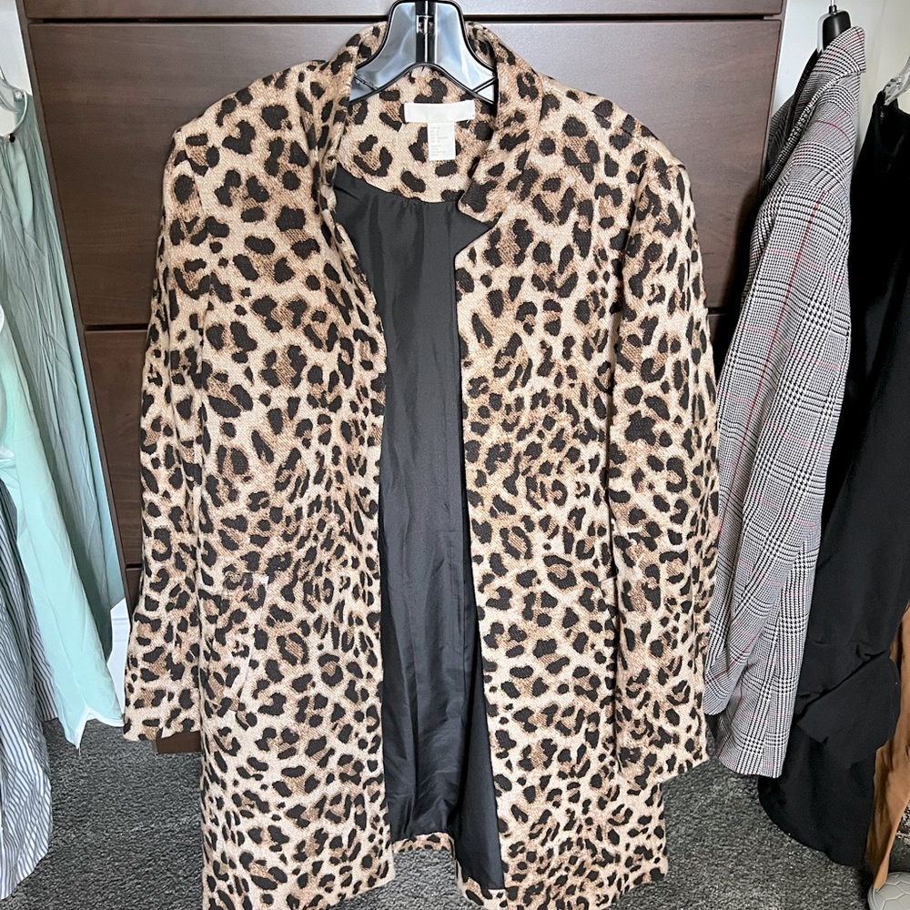 H&M animal print jacket